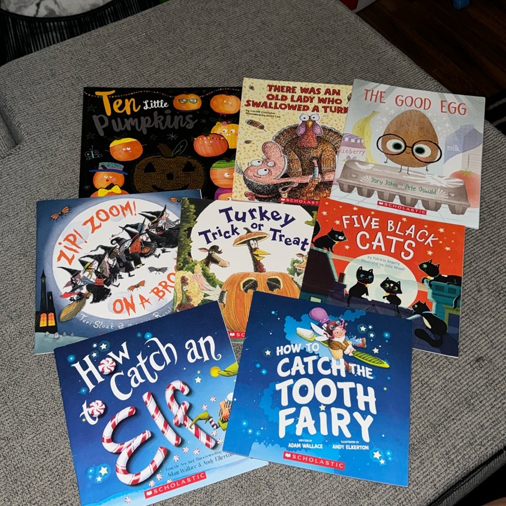 8 Scholastic Halloween and other books
